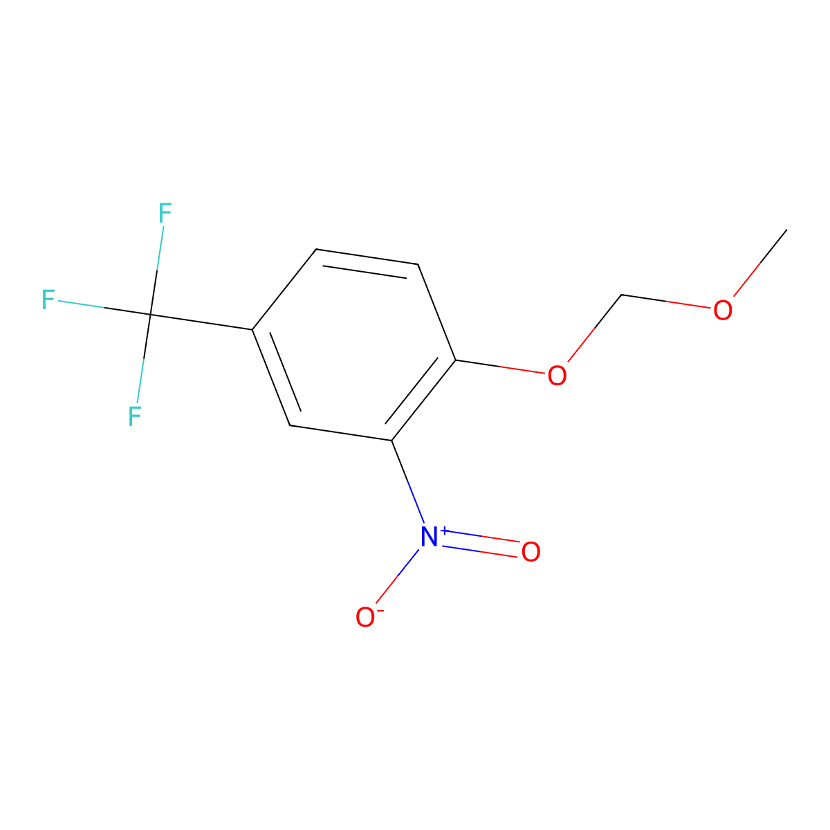 1-(Methoxymethoxy)-2-nitro-4-(trifluoromethyl)benzene molecular structure, CAS 1881288-62-5