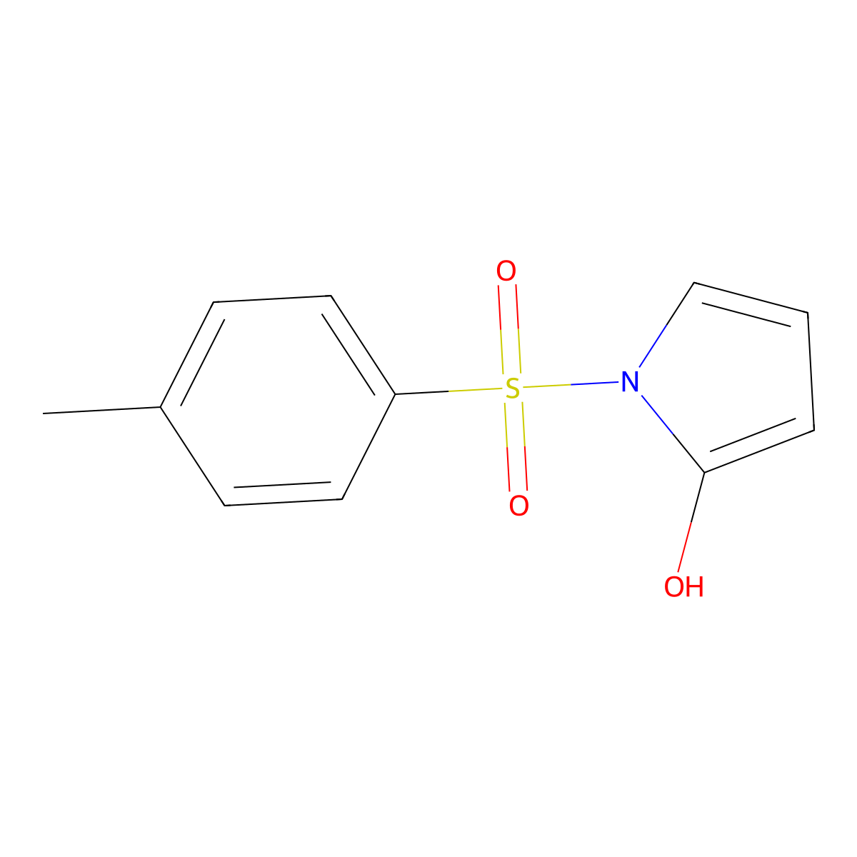 1-[(4-methylbenzene)sulfonyl]-1H-pyrrol-2-ol molecular structure, CAS 1881288-77-2