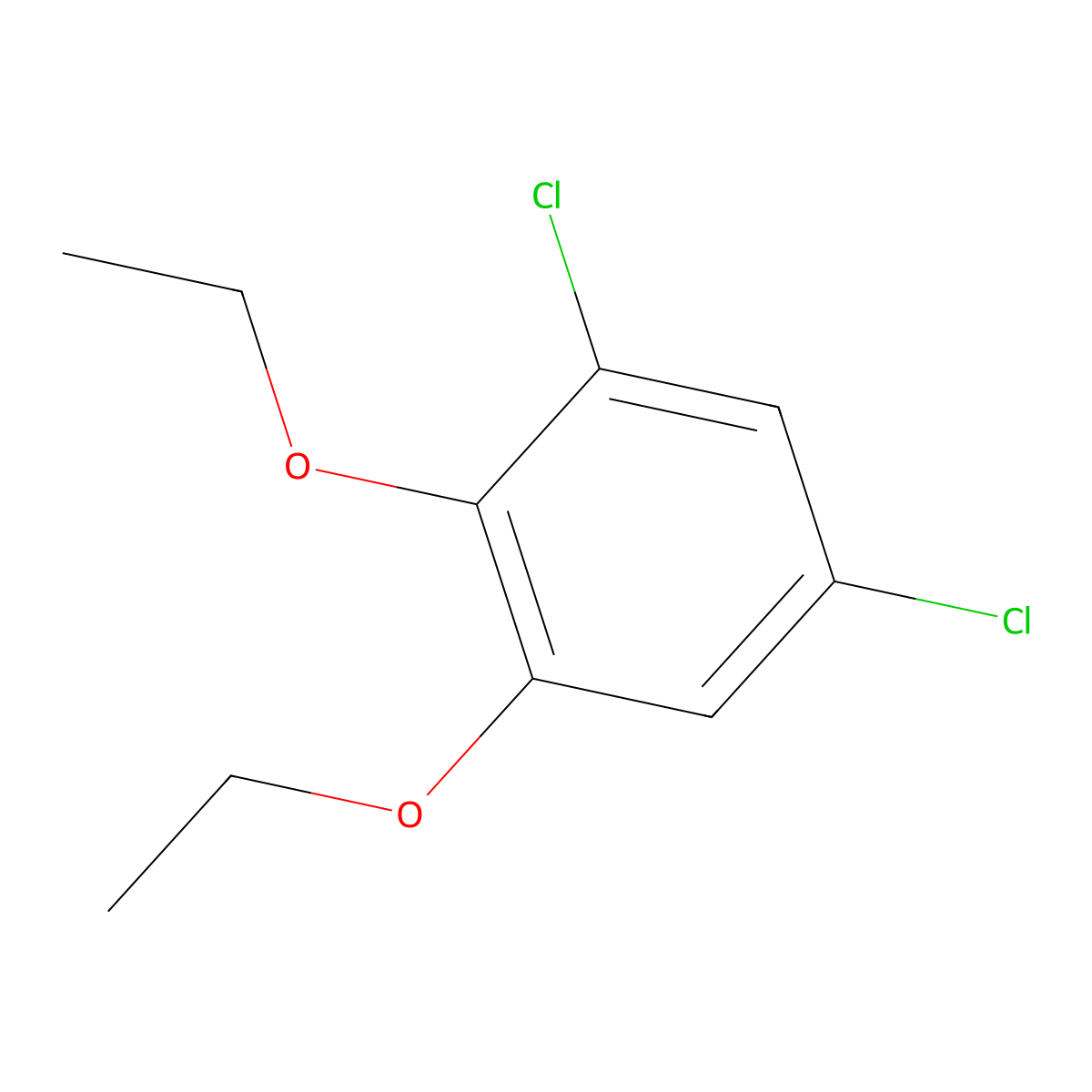 1,5-Dichloro-2,3-diethoxybenzene molecular structure, CAS 1881288-78-3