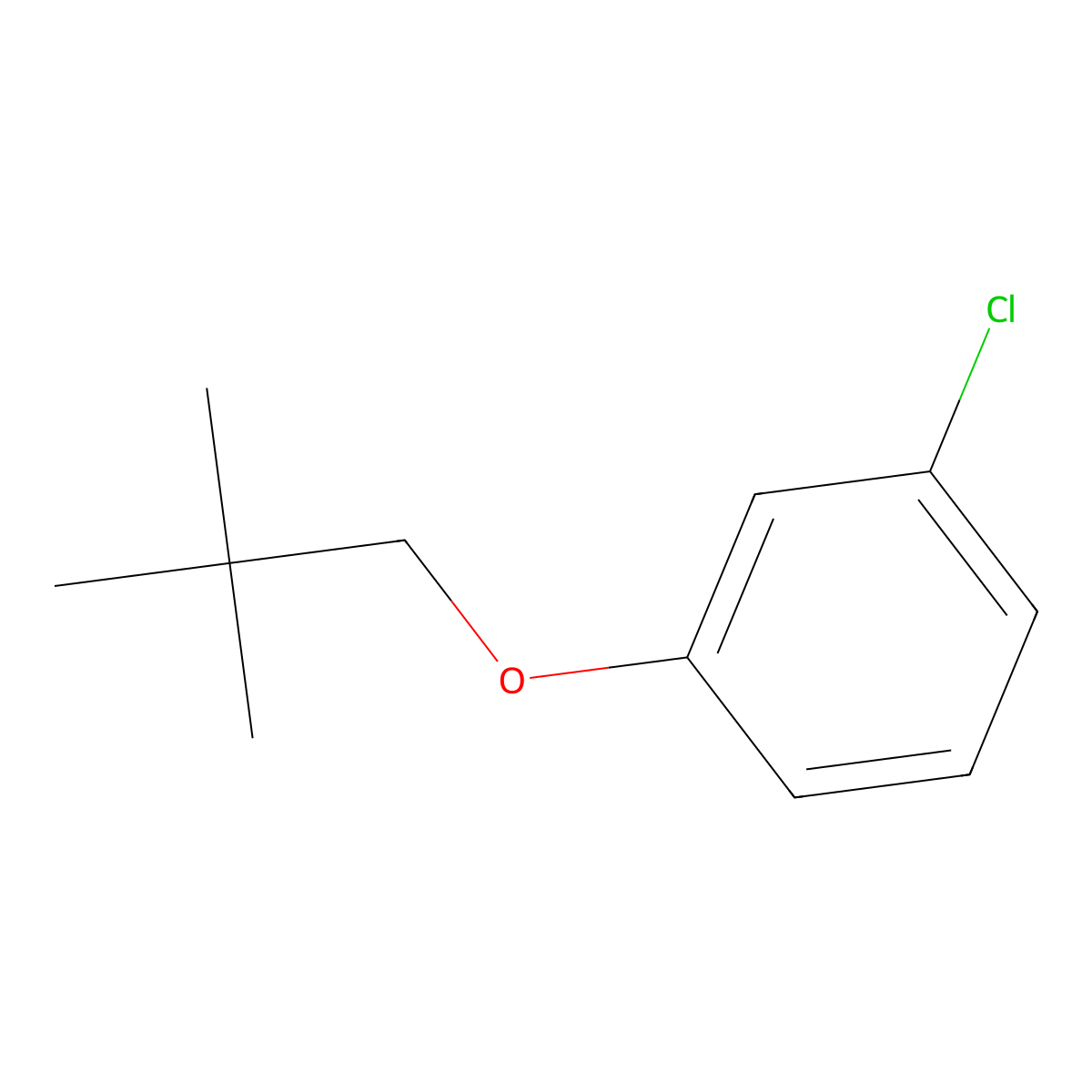 1-Chloro-3-(2,2-dimethylpropoxy)benzene molecular structure, CAS 1881288-93-2
