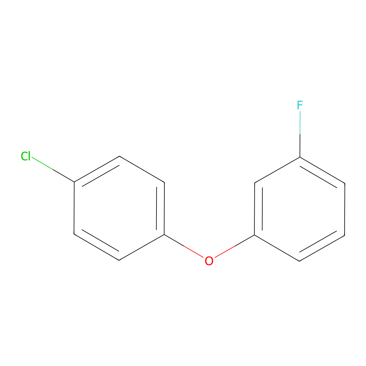 1-Chloro-4-(3-fluorophenoxy)benzene molecular structure, CAS 1881289-06-0
