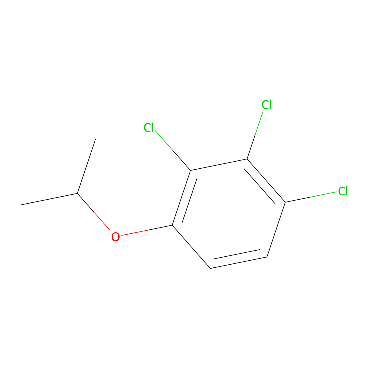 1,2,3-Trichloro-4-(propan-2-yloxy)benzene molecular structure, CAS 1881289-14-0