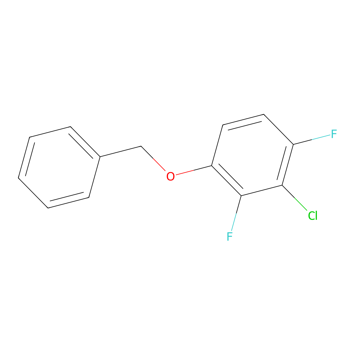 1-(Benzyloxy)-3-chloro-2,4-difluorobenzene molecular structure, CAS 1881289-27-5