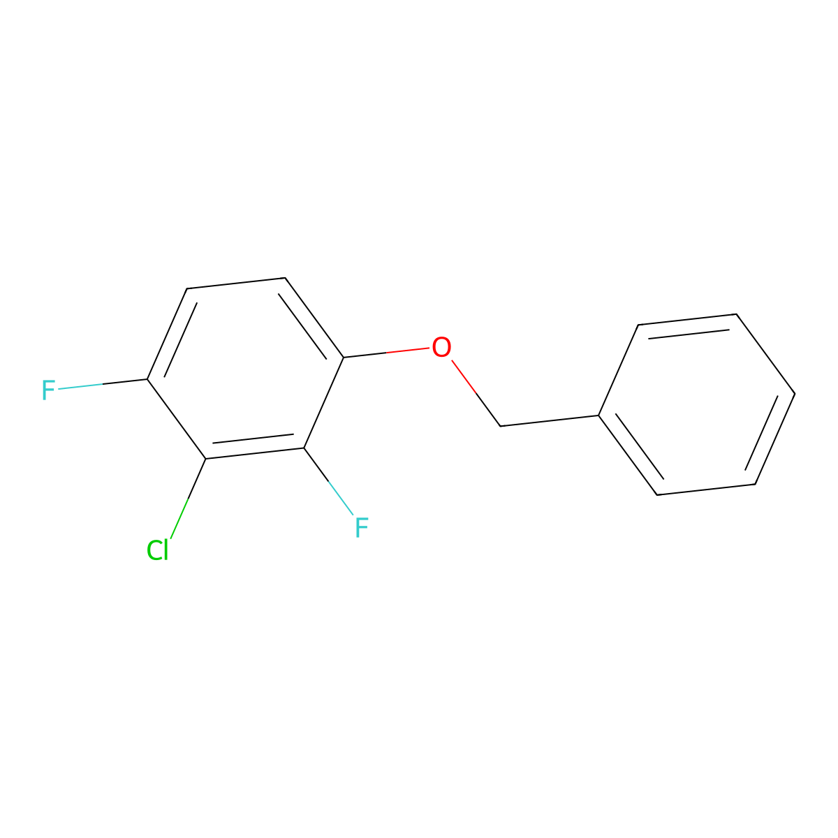 1-(Benzyloxy)-3-chloro-2,4-difluorobenzene molecular structure, CAS 1881289-27-5