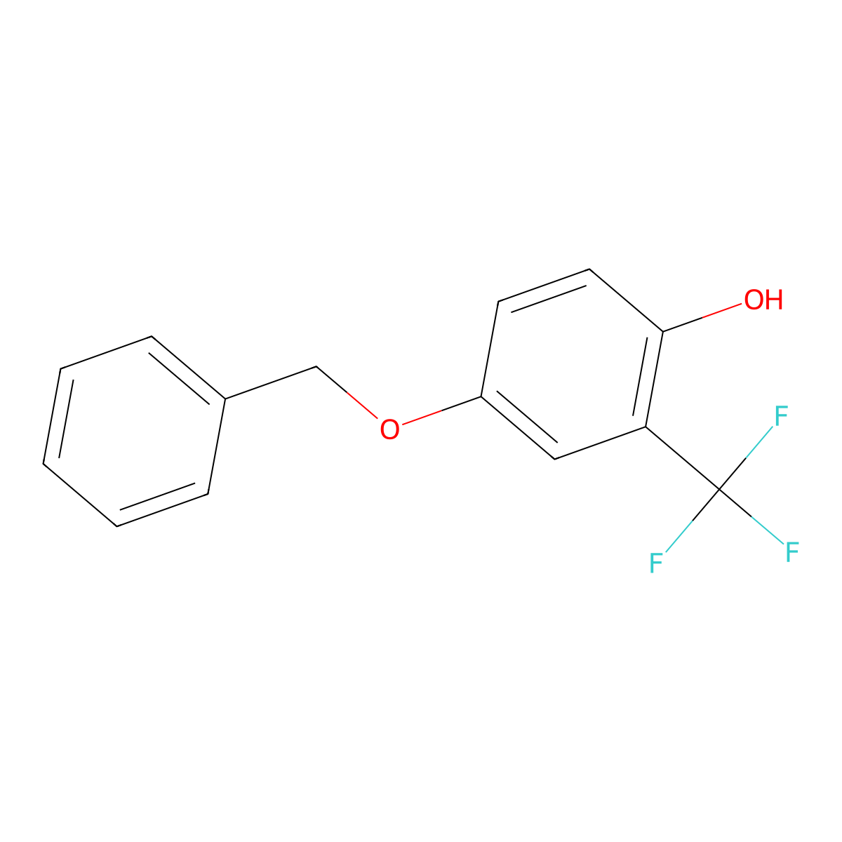 4-(Benzyloxy)-2-(trifluoromethyl)phenol molecular structure, CAS 1881289-35-5