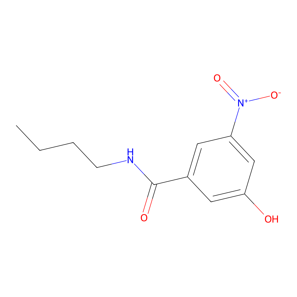 N-Butyl-3-hydroxy-5-nitrobenzamide molecular structure, CAS 1881289-46-8