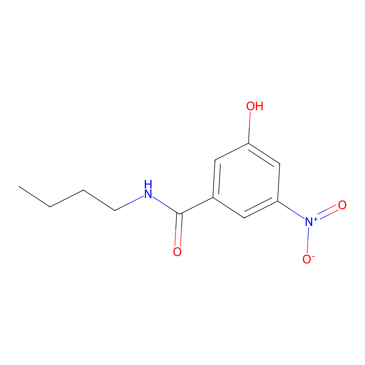 N-Butyl-3-hydroxy-5-nitrobenzamide molecular structure, CAS 1881289-46-8