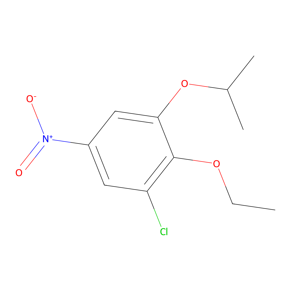 1-Chloro-2-ethoxy-5-nitro-3-(propan-2-yloxy)benzene molecular structure, CAS 1881289-48-0