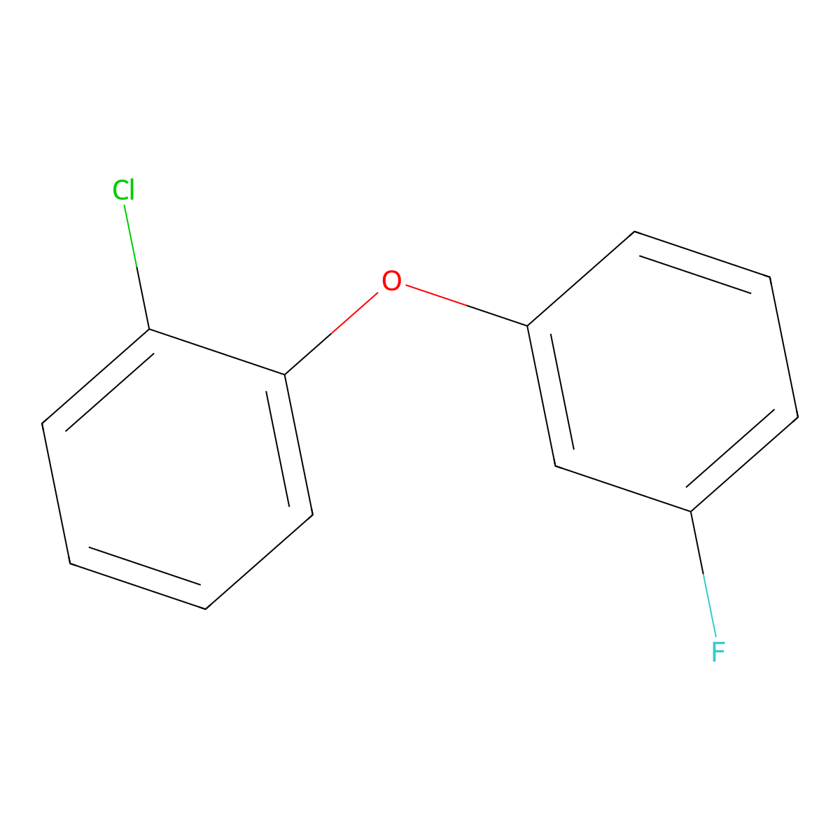 1-Chloro-2-(3-fluorophenoxy)benzene molecular structure, CAS 1881290-19-2
