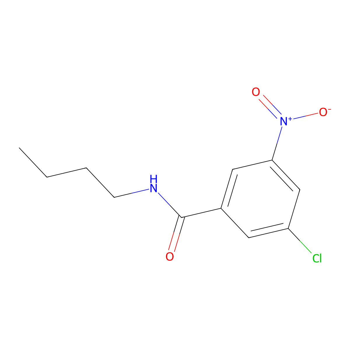 N-Butyl-3-chloro-5-nitrobenzamide molecular structure, CAS 1881290-21-6