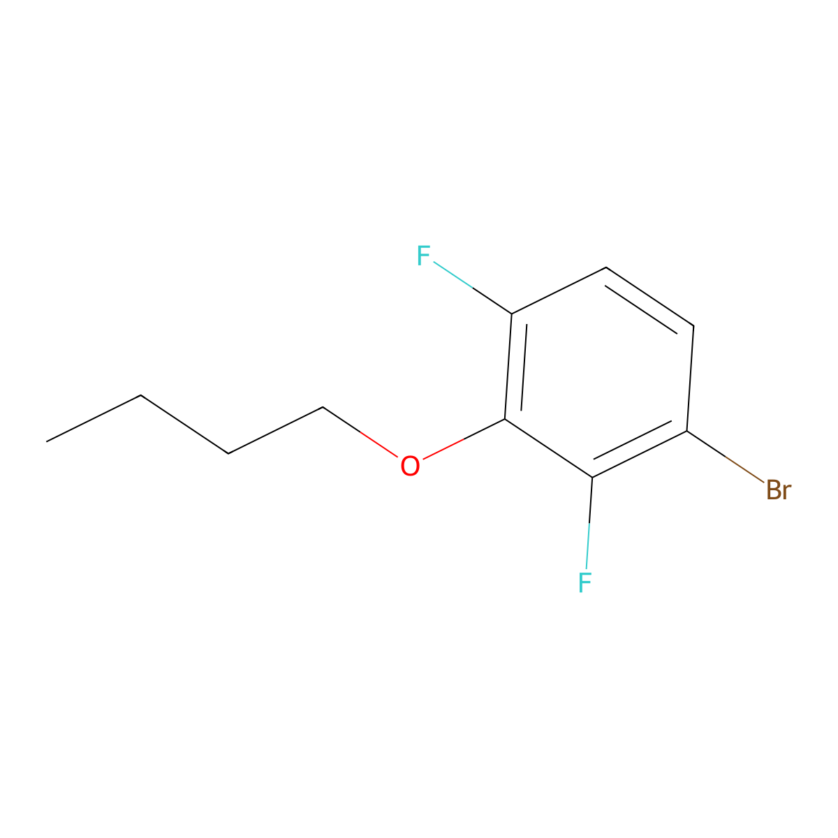 1-Bromo-3-butoxy-2,4-difluorobenzene molecular structure, CAS 1881290-22-7