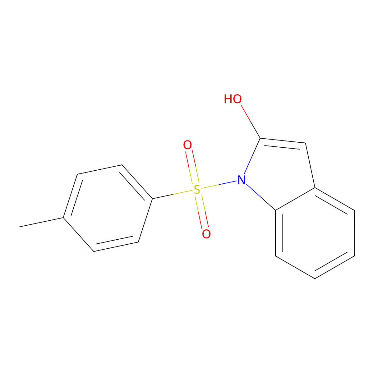 1-[(4-methylbenzene)sulfonyl]-1H-indol-2-ol molecular structure, CAS 1881290-33-0
