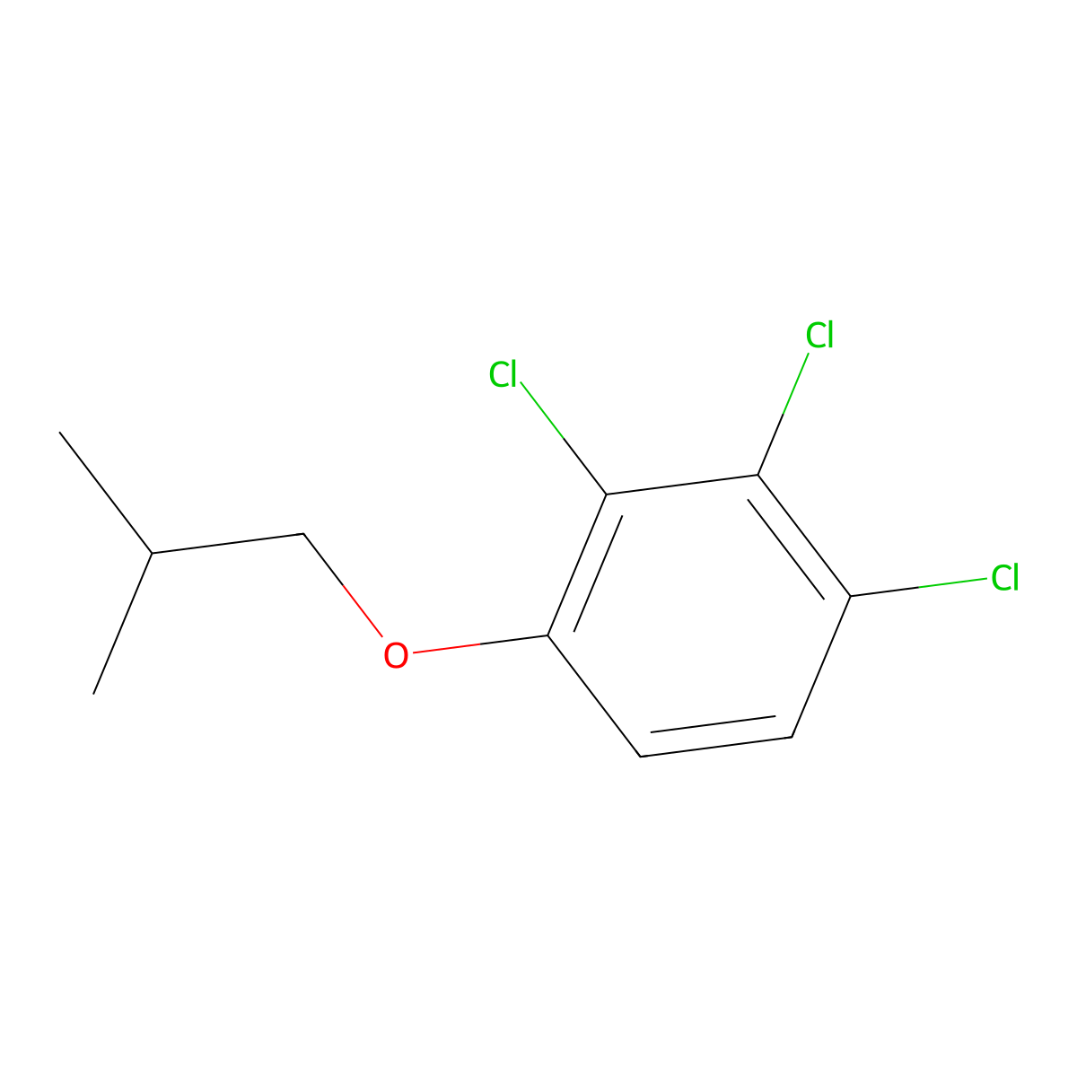 1,2,3-Trichloro-4-(2-methylpropoxy)benzene molecular structure, CAS 1881290-34-1