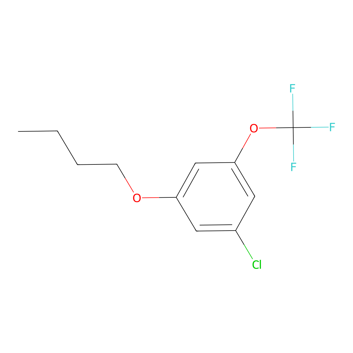 1-Butoxy-3-chloro-5-(trifluoromethoxy)benzene molecular structure, CAS 1881290-35-2