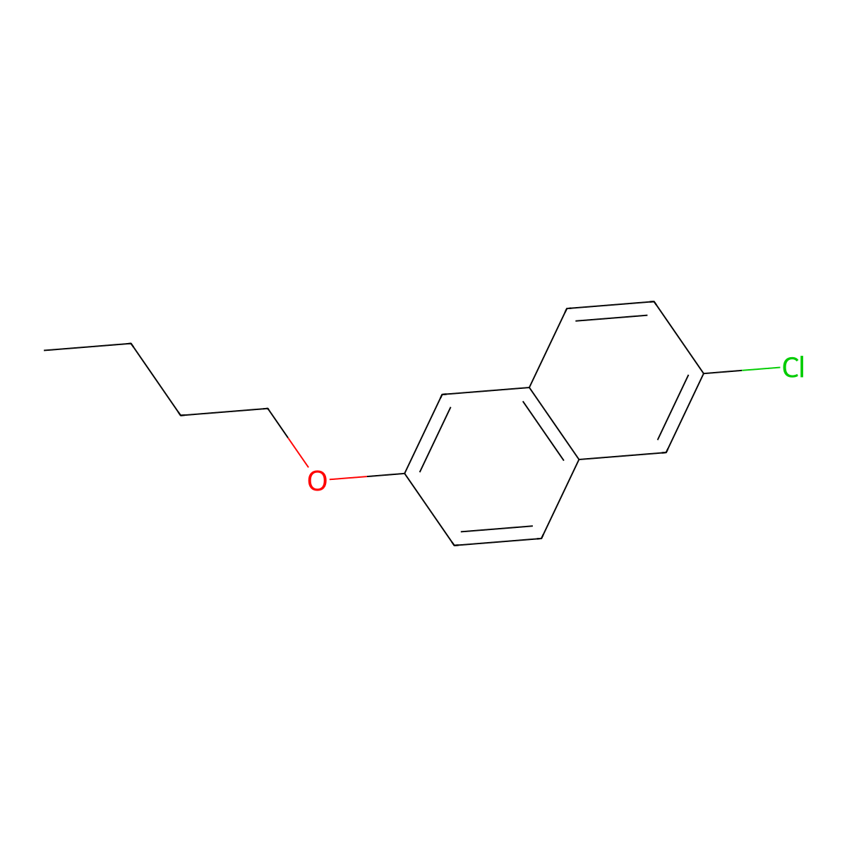 2-Butoxy-6-chloronaphthalene molecular structure, CAS 1881290-44-3