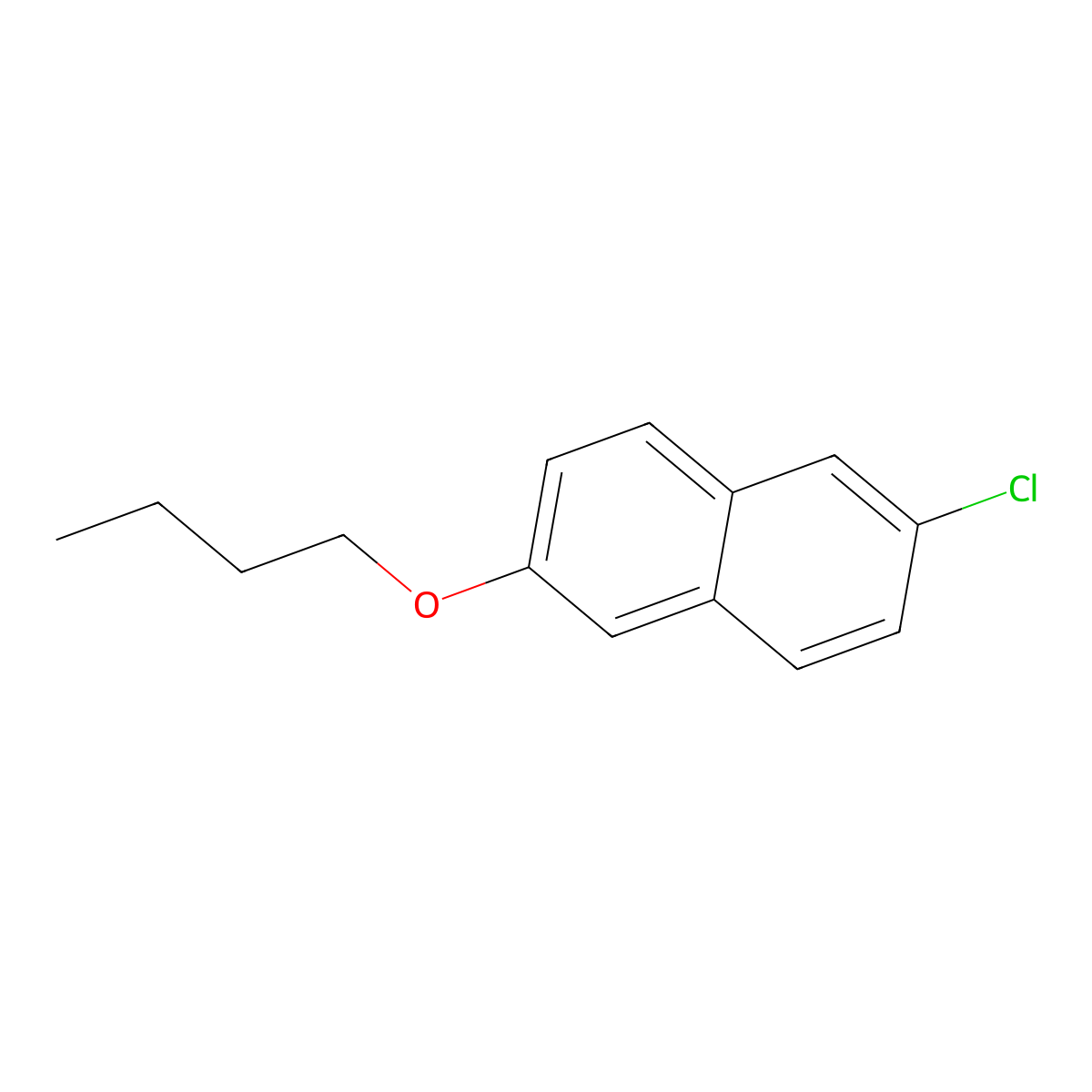 2-Butoxy-6-chloronaphthalene molecular structure, CAS 1881290-44-3
