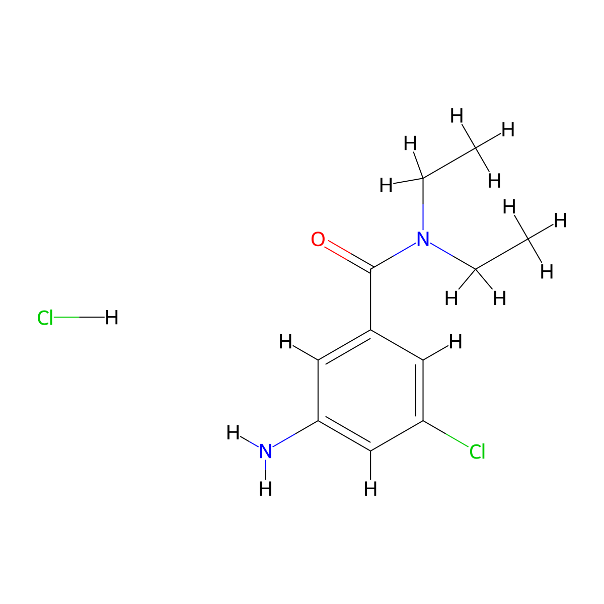 3-Amino-5-chloro-N,N-diethylbenzamide hydrochloride molecular structure, CAS 1881290-51-2