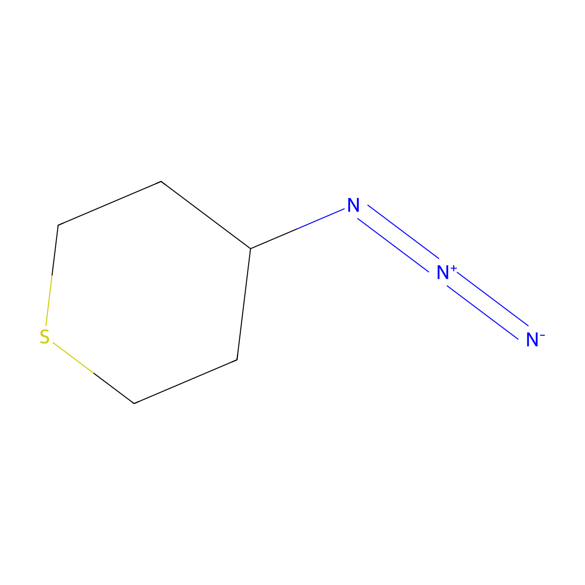 4-azidotetrahydro-2H-thiopyran molecular structure, CAS 1881290-96-5