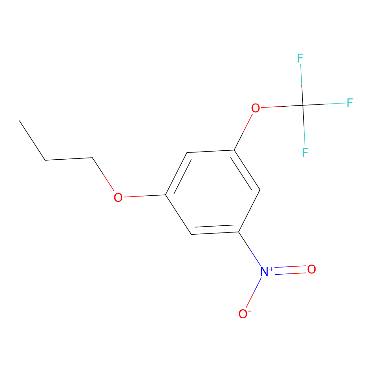 1-Nitro-3-propoxy-5-(trifluoromethoxy)benzene molecular structure, CAS 1881290-98-7
