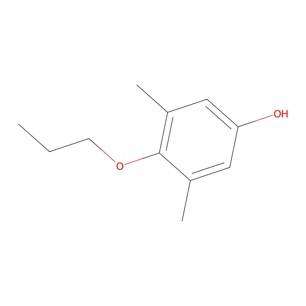 3,5-Dimethyl-4-propoxyphenol molecular structure, CAS 1881291-04-8