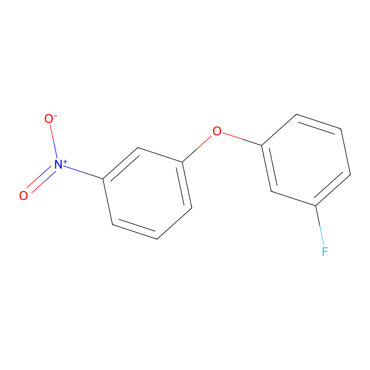 1-(3-Fluorophenoxy)-3-nitrobenzene molecular structure, CAS 1881291-07-1