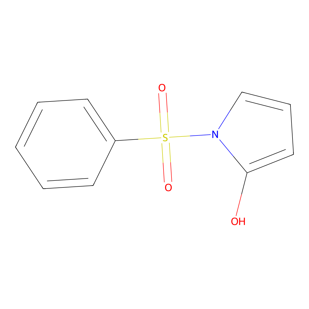 1-(benzenesulfonyl)-1H-pyrrol-2-ol molecular structure, CAS 1881291-09-3