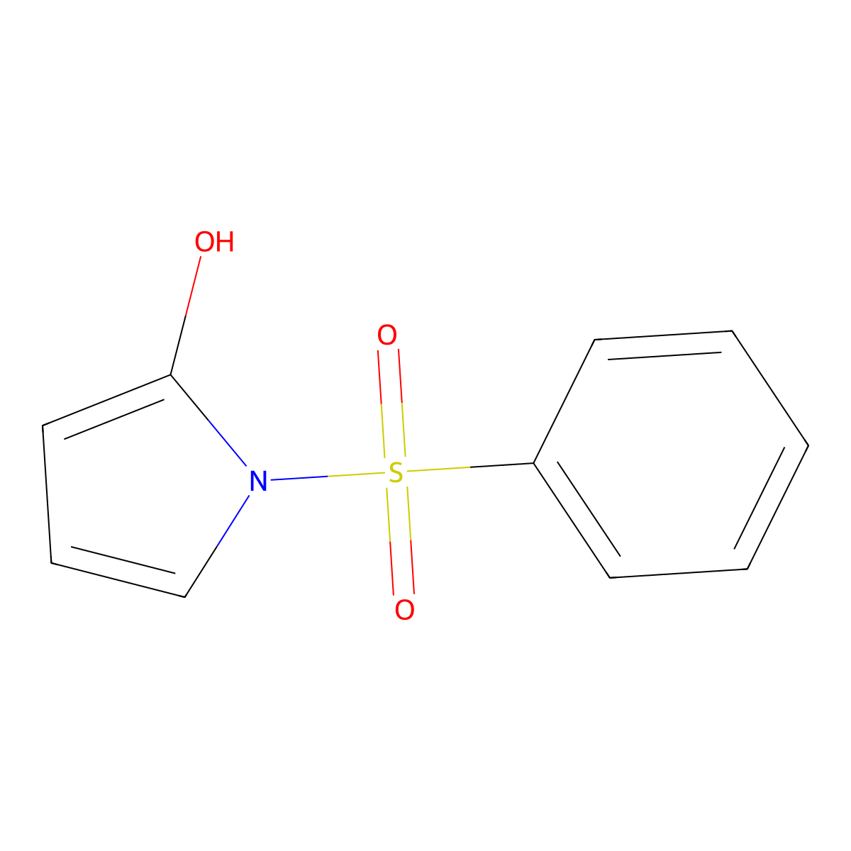 1-(benzenesulfonyl)-1H-pyrrol-2-ol molecular structure, CAS 1881291-09-3