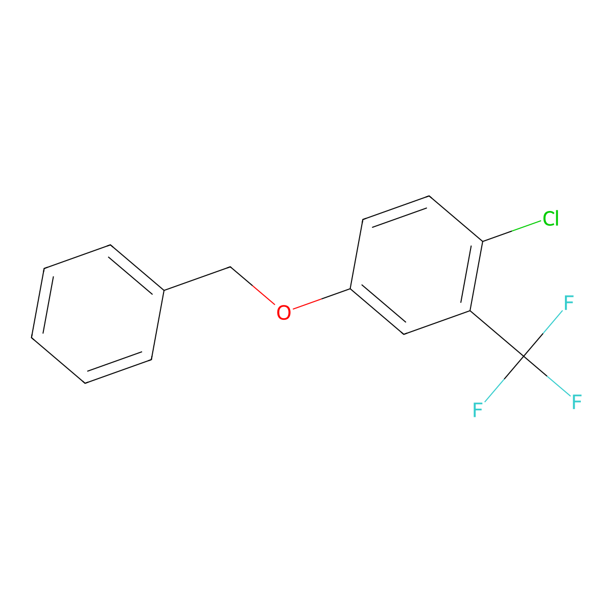 4-(Benzyloxy)-1-chloro-2-(trifluoromethyl)benzene molecular structure, CAS 1881291-10-6