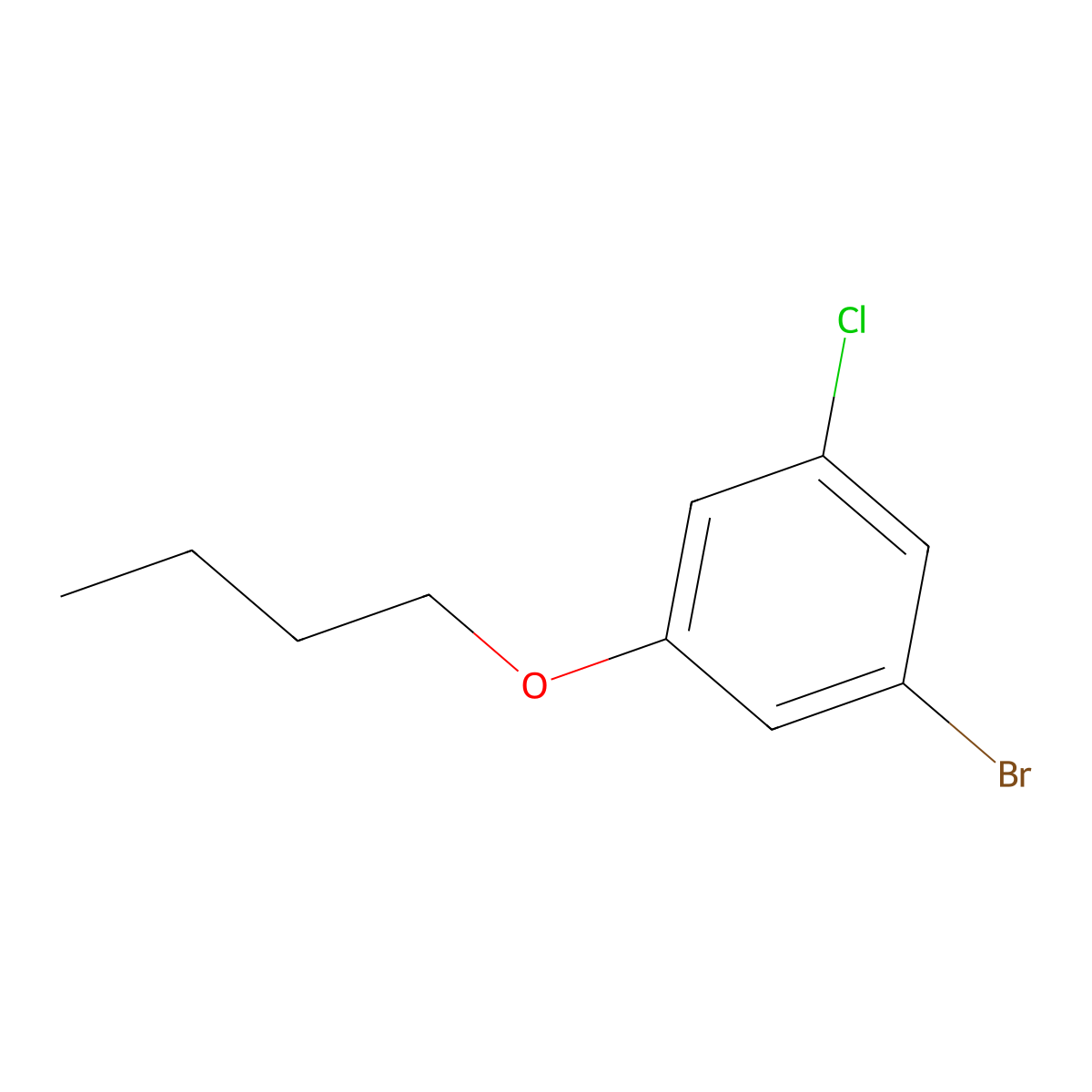 1-Bromo-3-butoxy-5-chlorobenzene molecular structure, CAS 1881291-12-8