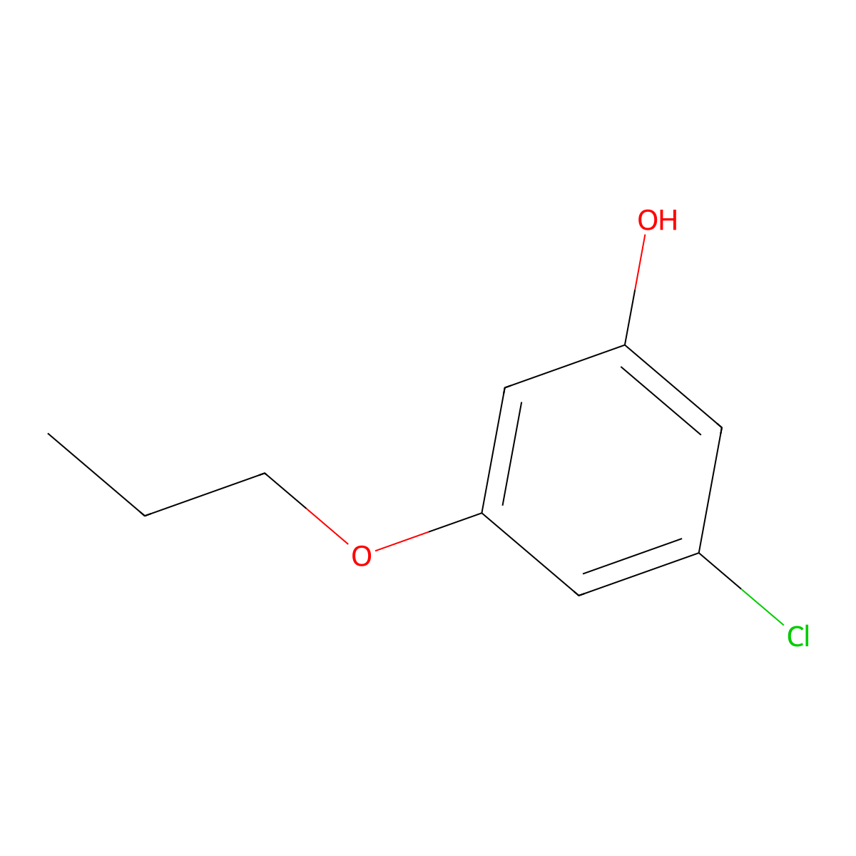 3-Chloro-5-propoxyphenol molecular structure, CAS 1881291-13-9