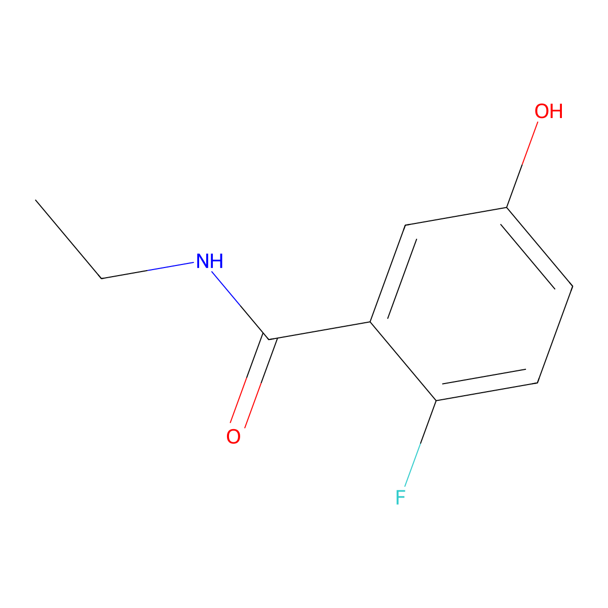 N-Ethyl-2-fluoro-5-hydroxybenzamide molecular structure, CAS 1881291-57-1