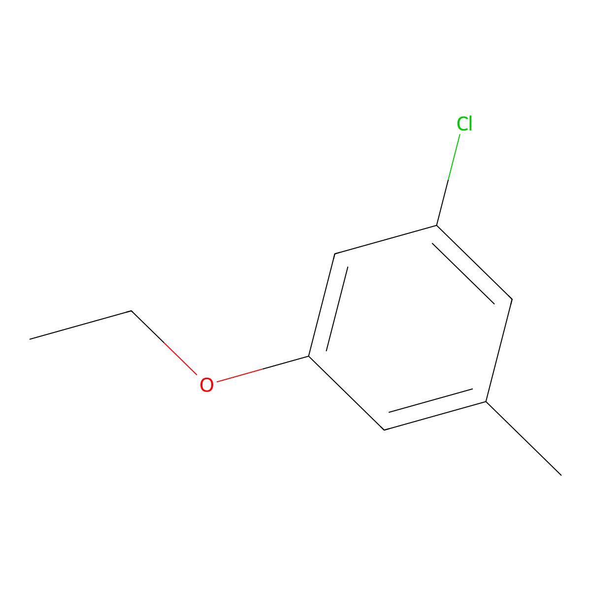 1-Chloro-3-ethoxy-5-methylbenzene molecular structure, CAS 1881291-70-8