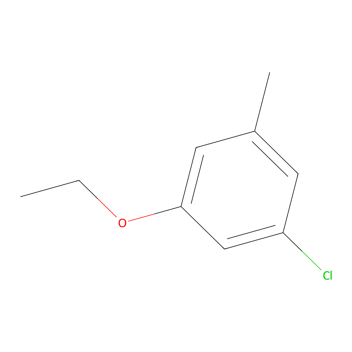 1-Chloro-3-ethoxy-5-methylbenzene molecular structure, CAS 1881291-70-8