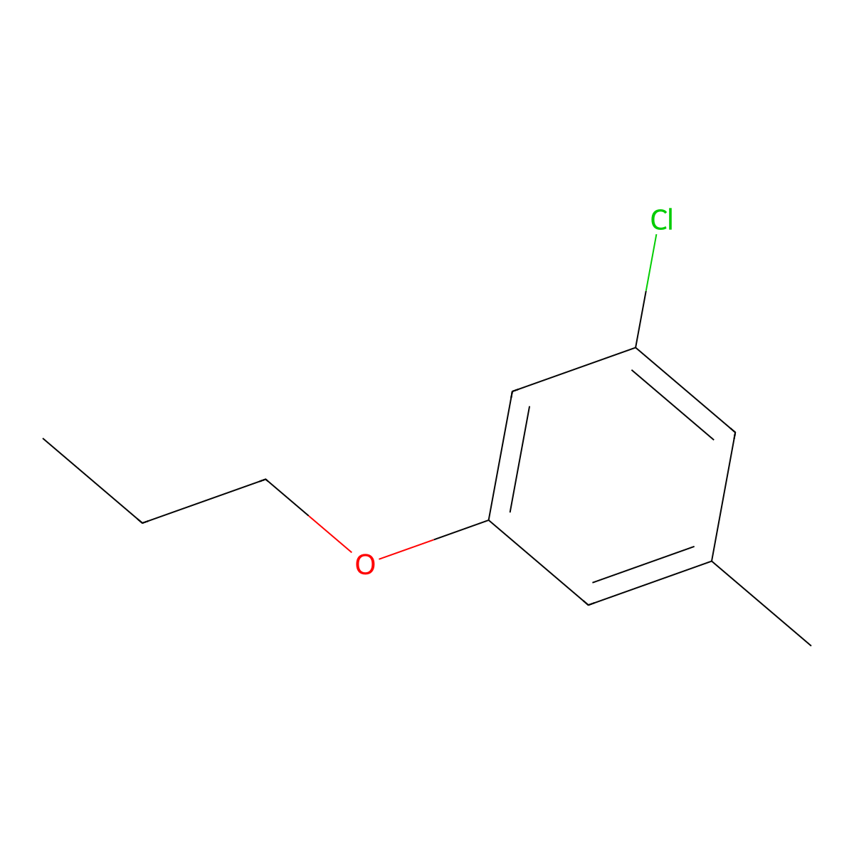 1-Chloro-3-methyl-5-propoxybenzene molecular structure, CAS 1881291-74-2