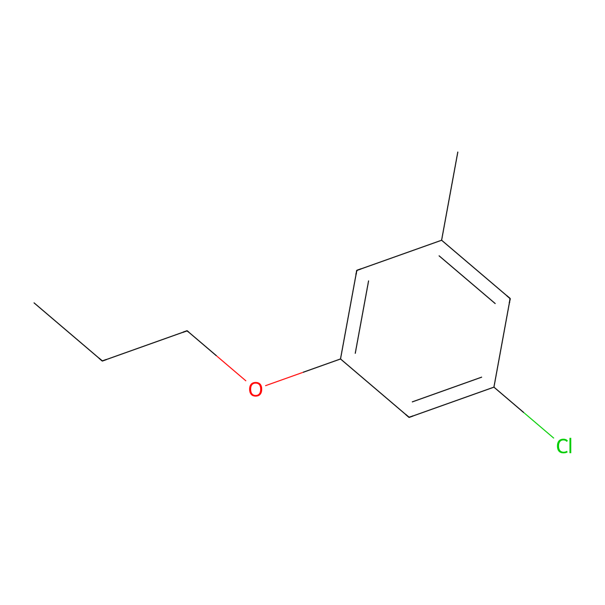 1-Chloro-3-methyl-5-propoxybenzene molecular structure, CAS 1881291-74-2