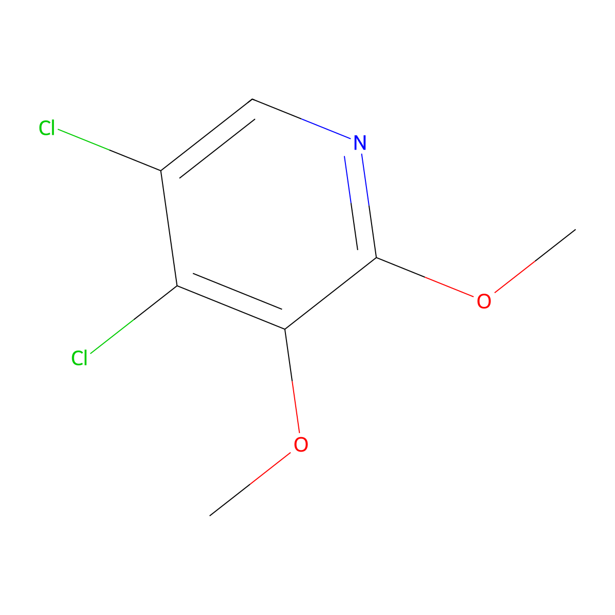 4,5-Dichloro-2,3-dimethoxypyridine molecular structure, CAS 1881291-78-6