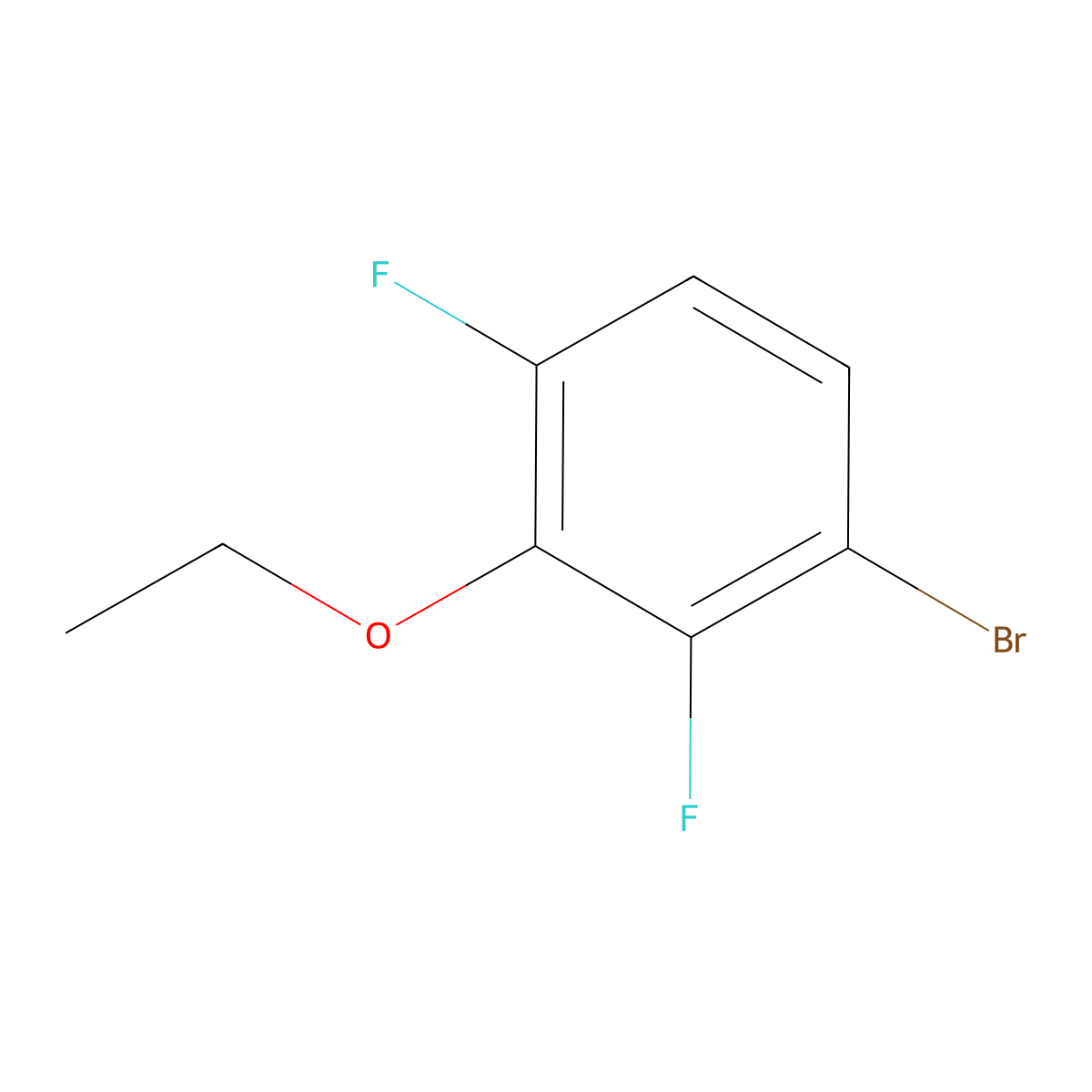 1-Bromo-3-ethoxy-2,4-difluorobenzene molecular structure, CAS 1881291-79-7