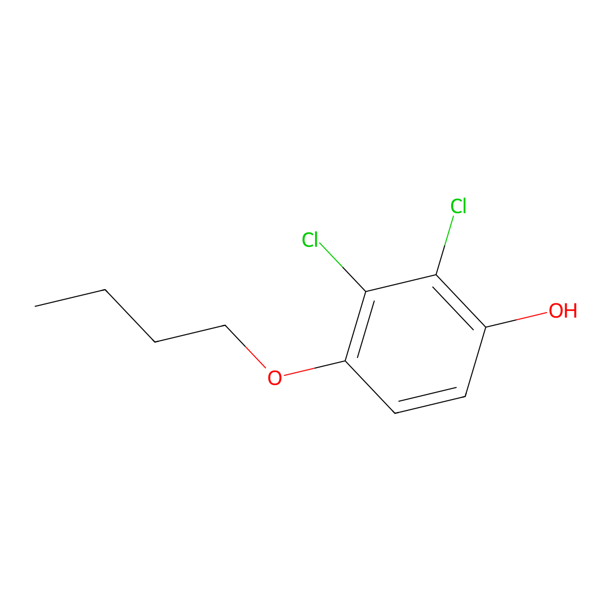 4-Butoxy-2,3-dichlorophenol molecular structure, CAS 1881291-83-3