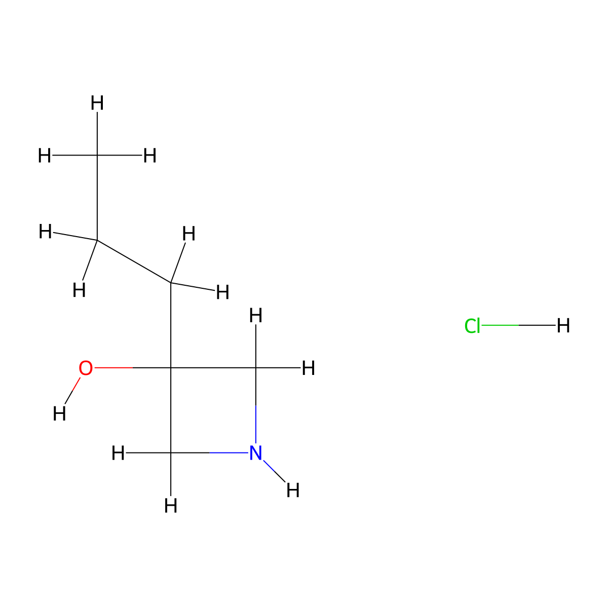 3-Propylazetidin-3-ol hydrochloride molecular structure, CAS 1881292-51-8
