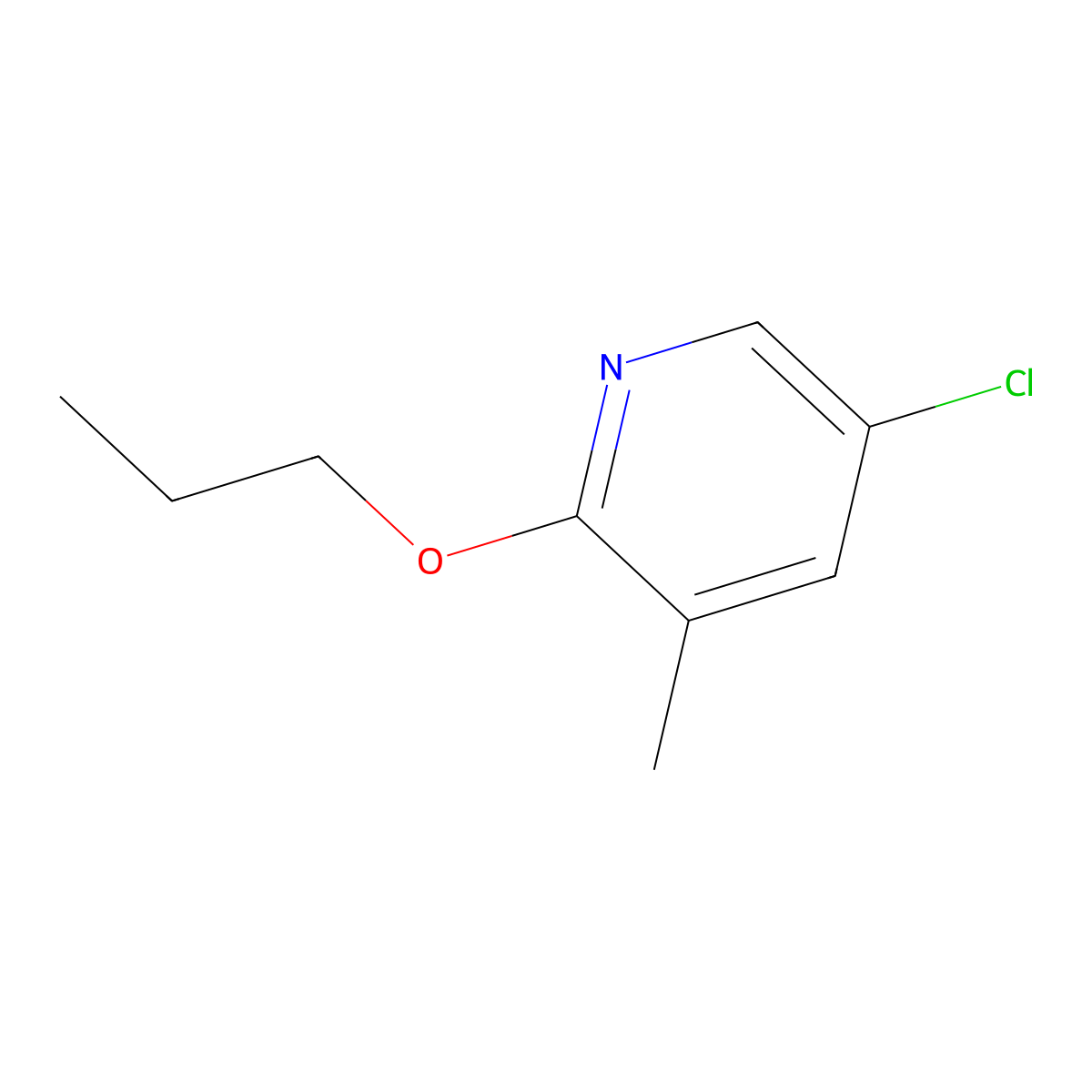 5-Chloro-3-methyl-2-propoxypyridine molecular structure, CAS 1881292-57-4