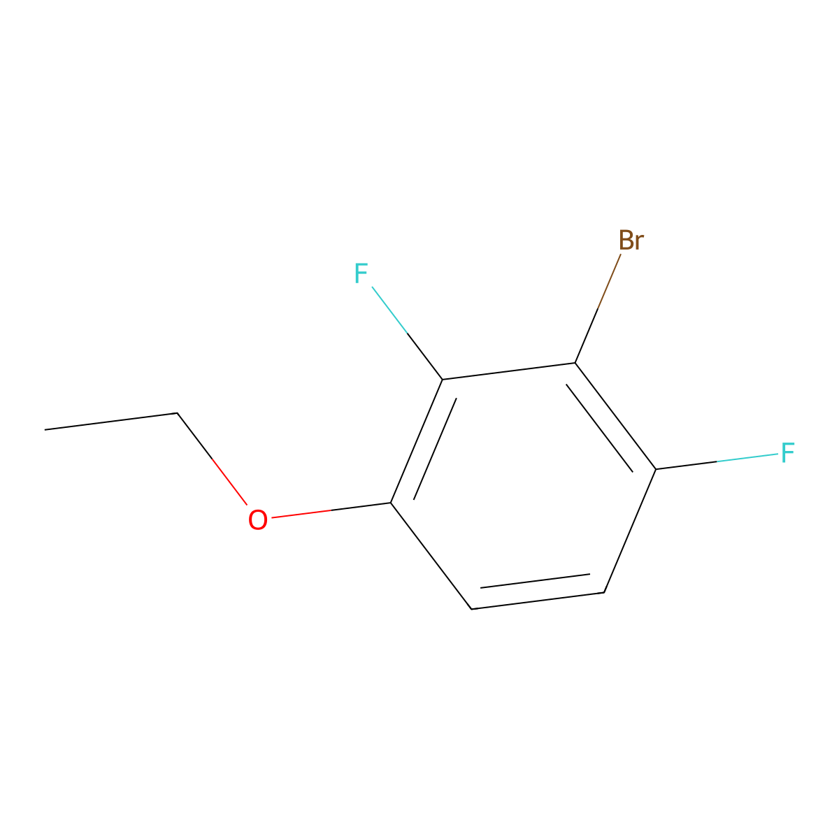 2-Bromo-4-ethoxy-1,3-difluorobenzene molecular structure, CAS 1881292-62-1