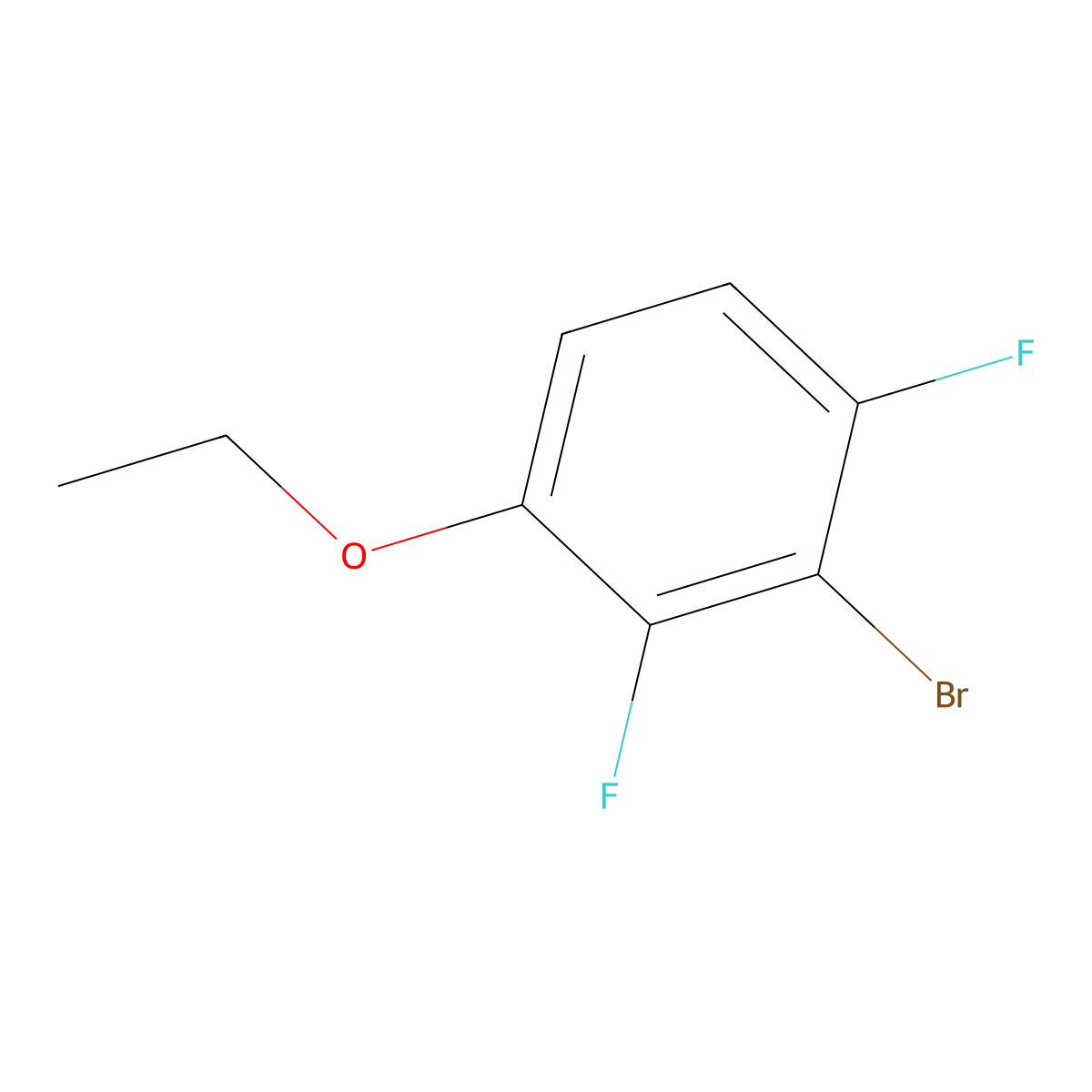 2-Bromo-4-ethoxy-1,3-difluorobenzene molecular structure, CAS 1881292-62-1