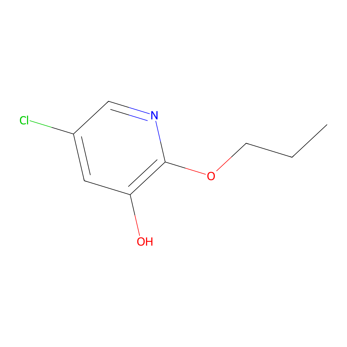 5-Chloro-2-propoxypyridin-3-OL molecular structure, CAS 1881292-81-4