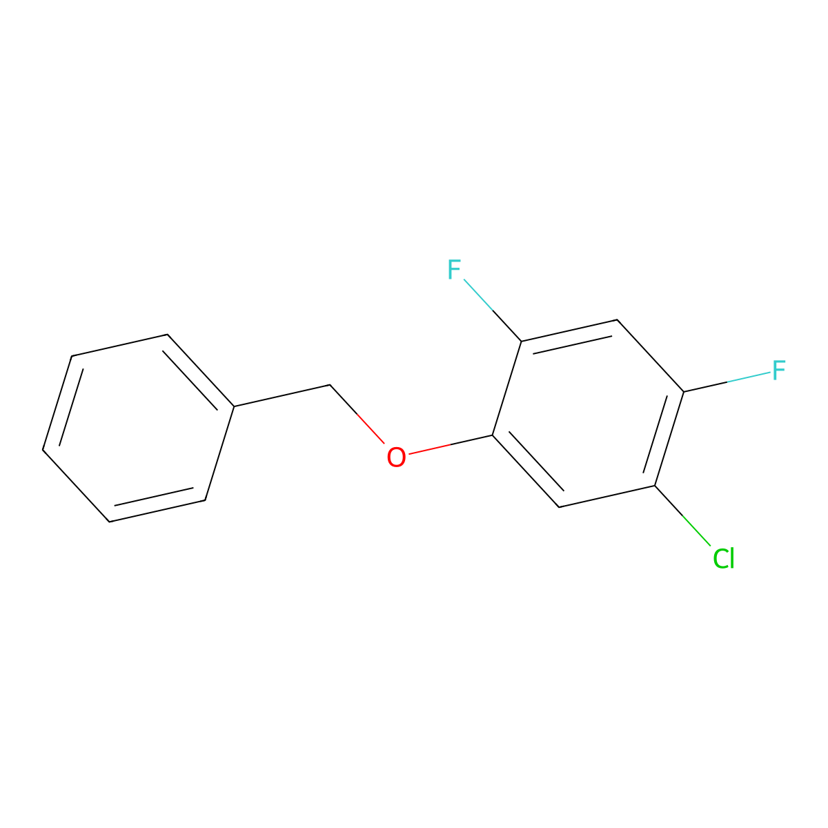 1-(Benzyloxy)-5-chloro-2,4-difluorobenzene molecular structure, CAS 1881292-89-2