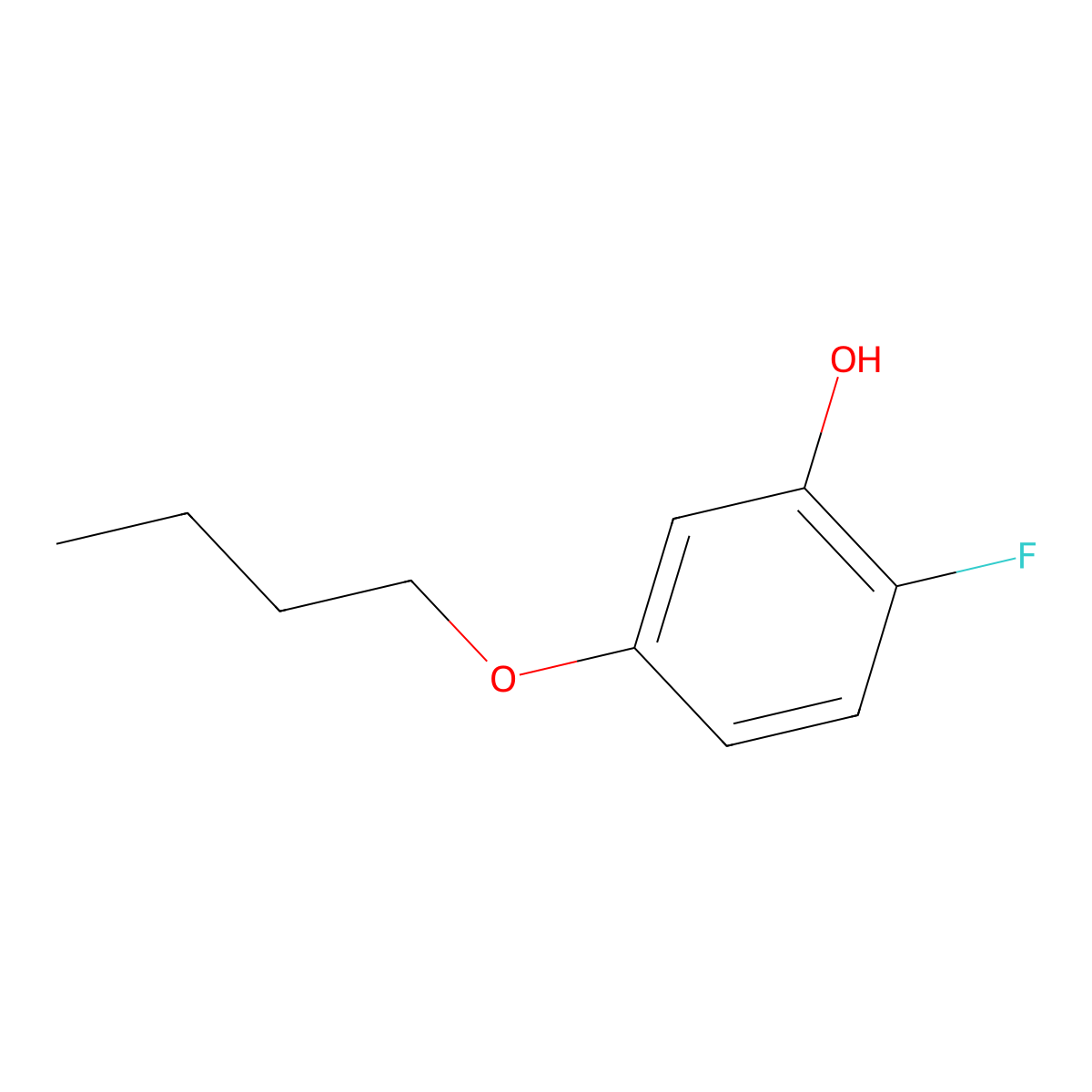 5-Butoxy-2-fluorophenol molecular structure, CAS 1881292-99-4