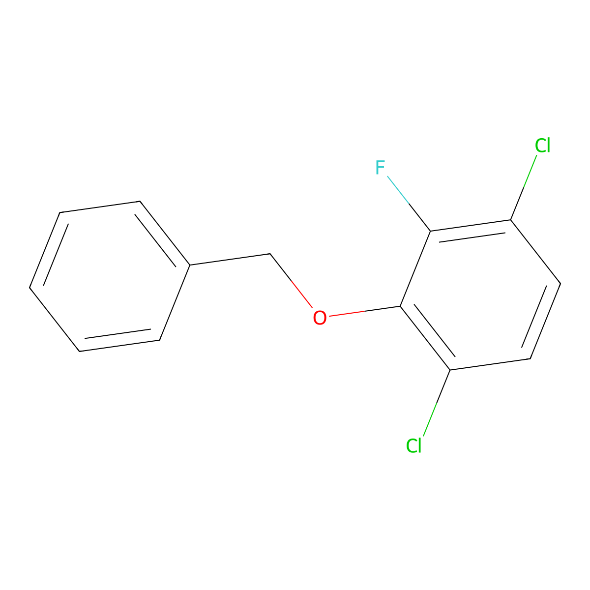 2-(Benzyloxy)-1,4-dichloro-3-fluorobenzene molecular structure, CAS 1881293-12-4