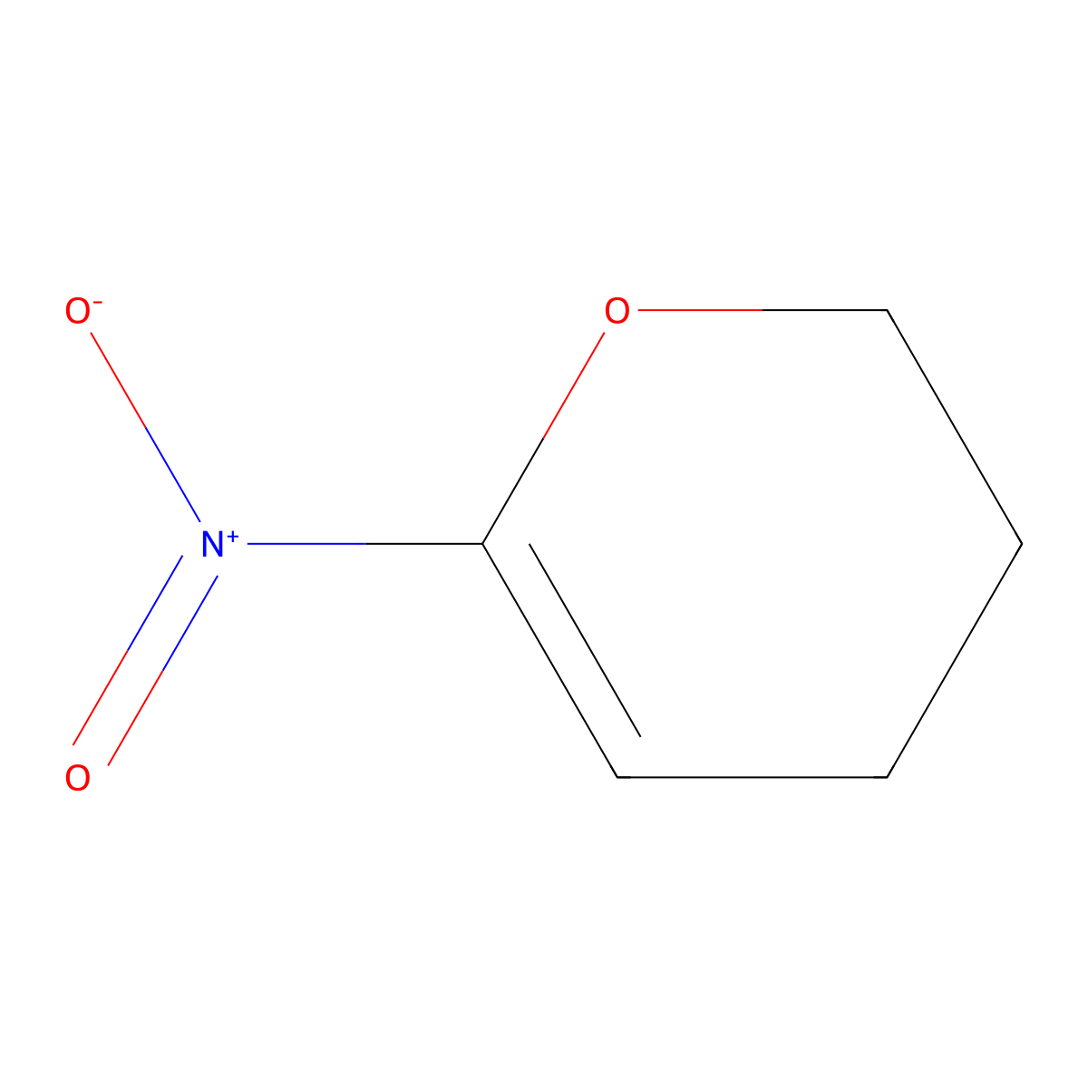 6-nitro-3,4-dihydro-2H-pyran molecular structure, CAS 1881293-20-4