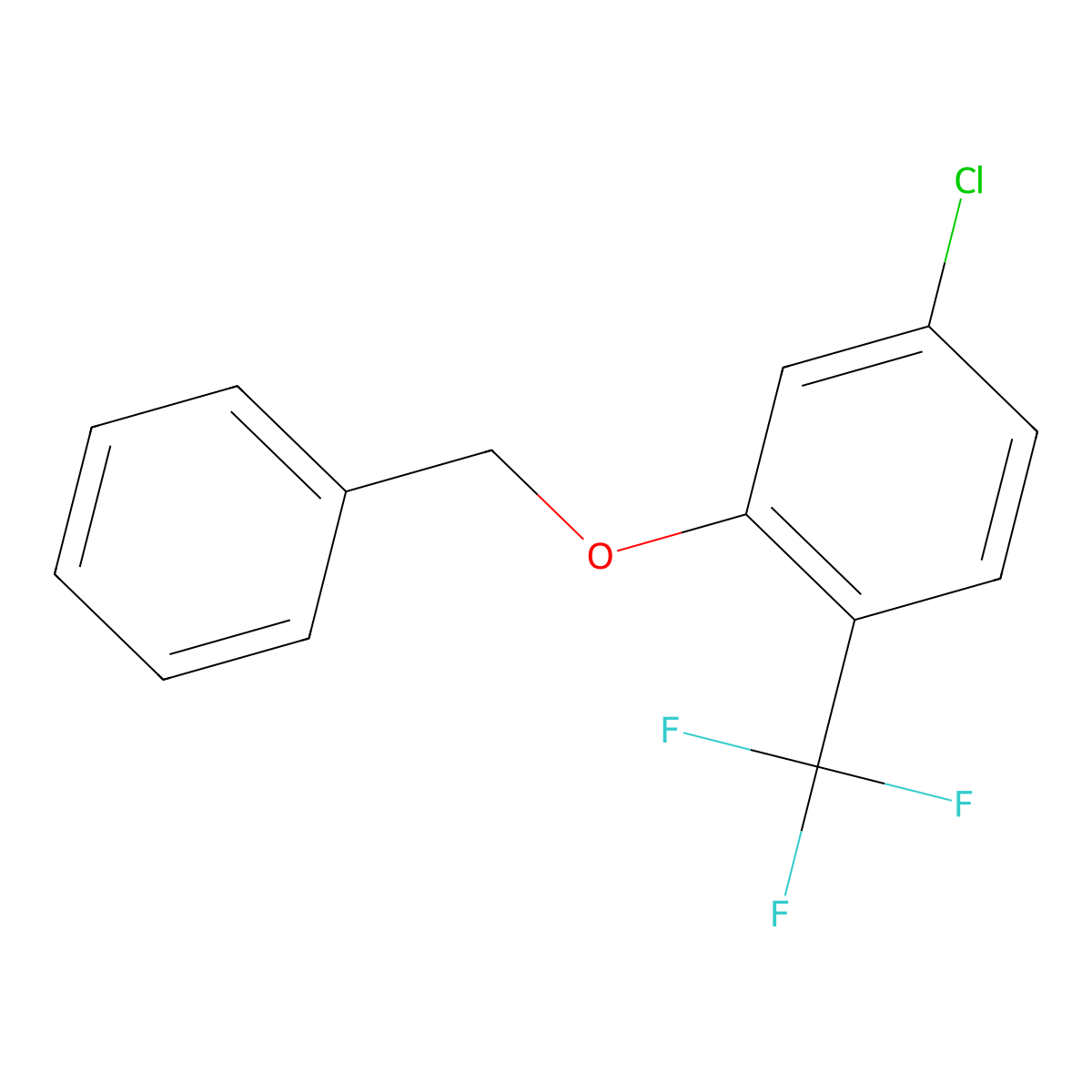 2-(Benzyloxy)-4-chloro-1-(trifluoromethyl)benzene molecular structure, CAS 1881293-32-8