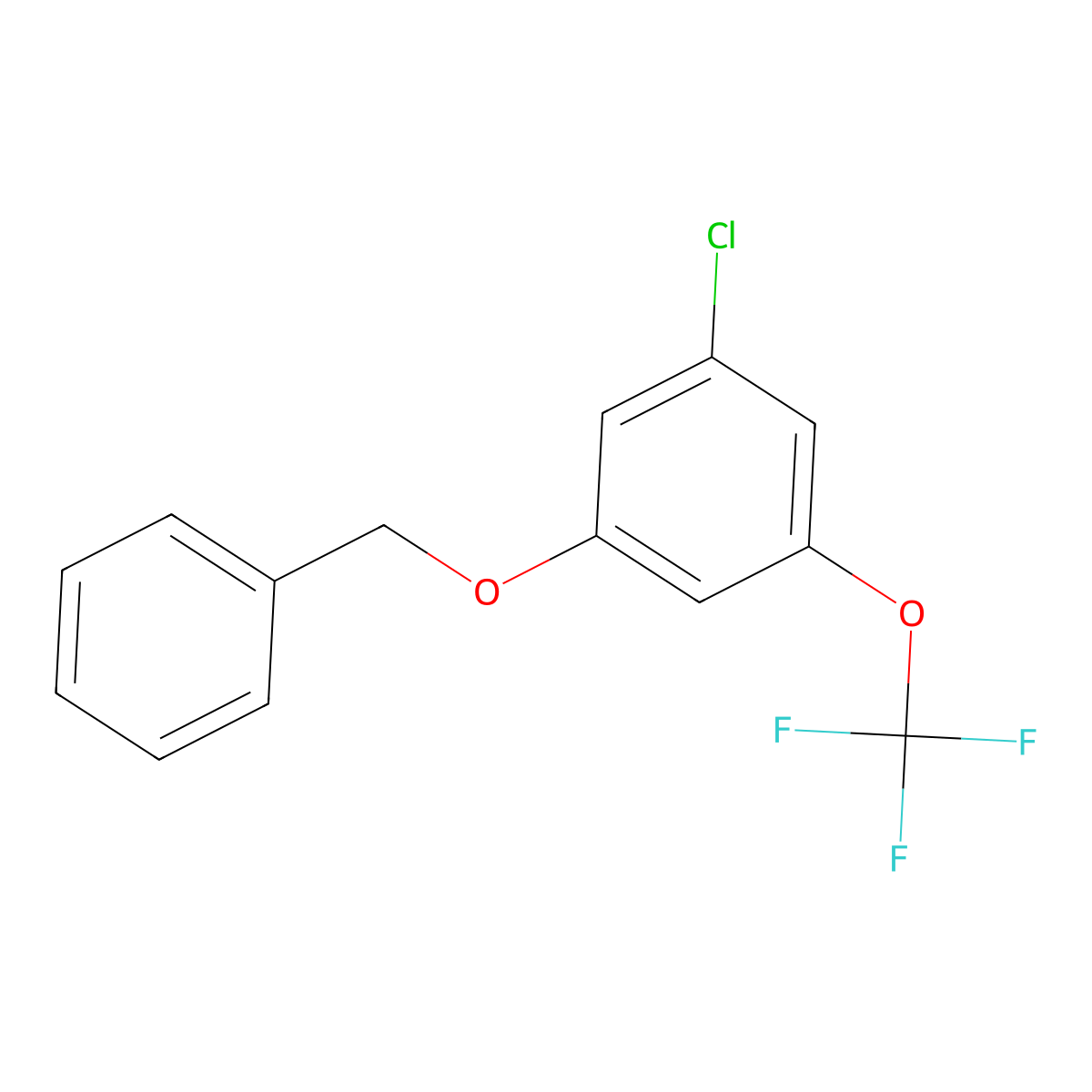 1-(Benzyloxy)-3-chloro-5-(trifluoromethoxy)benzene molecular structure, CAS 1881293-38-4