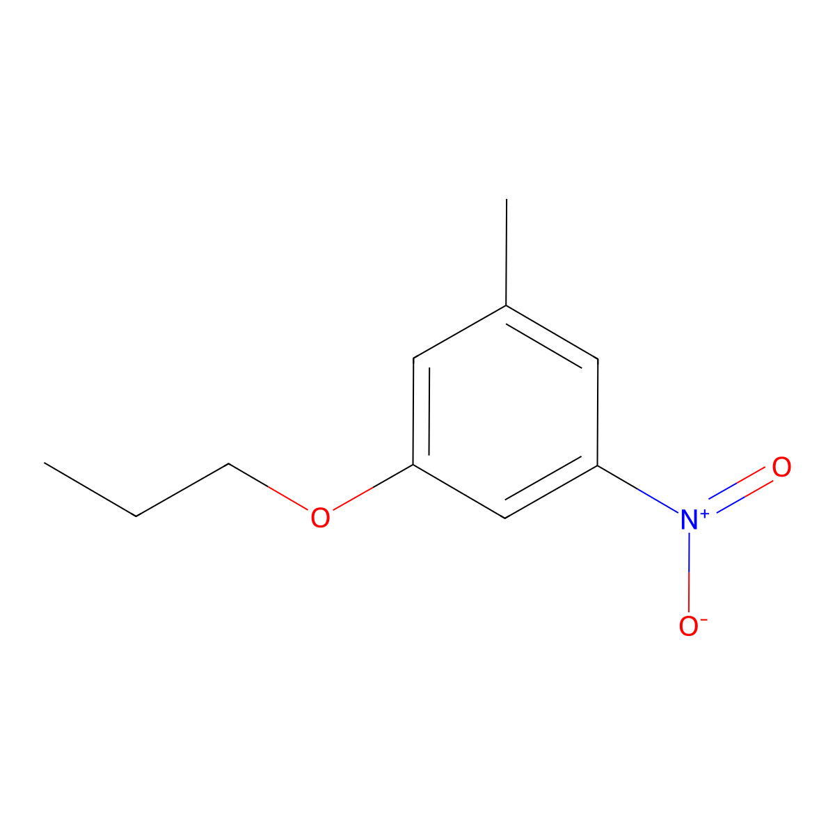 1-Methyl-3-nitro-5-propoxybenzene molecular structure, CAS 1881293-62-4